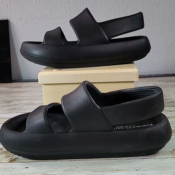 Beach Slides J/Slides - Spark - EVA - Size 6.5 - 7 Black - Picture 2 of 7